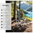 TECTAKE - Chaise pliante avec rembourrage gris - vignette