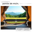 TECTAKE - Lot de 2 lits de camp noir - vignette