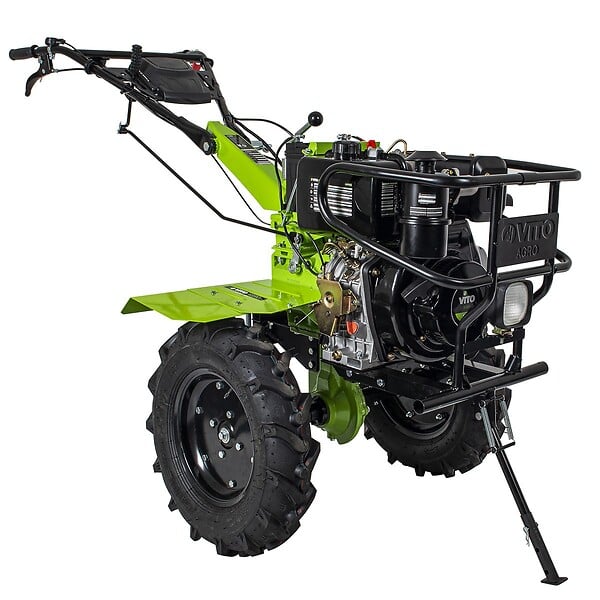 VITO - Motoculteur thermique diesel 12CV 4T Transmission directe Fraises et Butteur double VITO - large