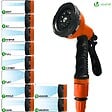 VOUNOT - Tuyau d’Arrosage Extensible 15m avec Accessoires orange - vignette