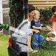 VOUNOT - Tuyau d’Arrosage Extensible 15m Renforce avec Accessoires vert - vignette
