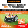 LAWNMASTER - Robot tondeuse autonome 24V sans fil périmétrique - Le robot le plus simple du marché - vignette
