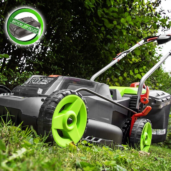 CONSTRUCTOR - Tondeuse à gazon 40V (2x20V) 34 cm - Sans batterie - large