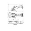 METABO - Taille-bordures METABO 12 V PowerMaxx SGS 12 Q  1x 2,0 Ah Li-Power, SC 30 + coffret - vignette