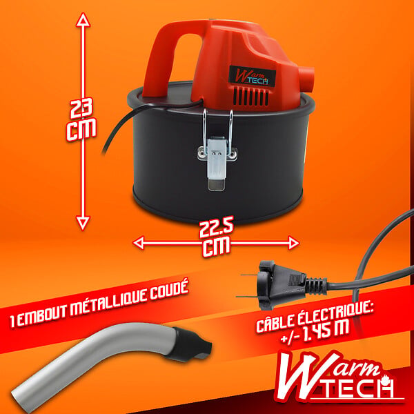 WARM TECH - Vide cendres 600W 4L - large