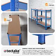 TECTAKE - Etagères charges lourdes à 5 niveaux bleu - vignette