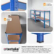 TECTAKE - Etagères charges lourdes à 5 niveaux bleu - vignette
