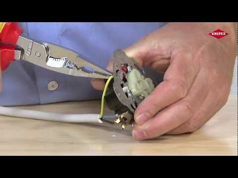 KNIPEX - Pince multifonctions 6 outils en 1 - 200mm - Bi-matière - Chromée 1000V - Loquet KNIPEX - 1396200 - large