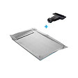 U-TILE - Receveur à carreler U-Tile mono pente et grille caniveau inox excentrée - vignette