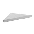 MARMOX - Banc d'angle pour douche en résine imitation ardoise 53 x 53 x 8 cm U-Tile - vignette