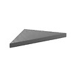 MARMOX - Banc d'angle pour douche en résine imitation ardoise 53 x 53 x 8 cm U-Tile - vignette