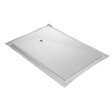 MARMOX - Receveur résine U-Tile imitation marbre blanc - grille carrée centrée - vignette