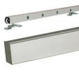 GD MENUISERIES - Porte Coulissante Tana Blanc Vitrée H204 X L93 cm, Rail Alu, Coquilles Blanc - vignette