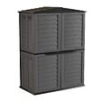 INTEC - Abri de Jardin Extérieur 151x83xH200cm Gris Anthracite - Cabanon de jardin Plancher Rangement Outils & Mobilier de Jardin - vignette