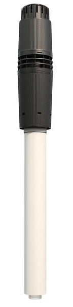UBBINK - Terminal vertical Noir Rolux Condensation - Terminal toiture Rolux Condensation noir L 1000 mm ø 60x100 - large