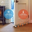 VOUNOT - Lot de 4 Boudins de Porte Isolants coupe froid Découpables 96cm Gris - vignette