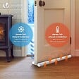 VOUNOT - Lot de 3 Boudins de Porte Isolants coupe froid Découpables 96cm Blanc - vignette