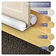 VOUNOT - Lot de 4 Boudins de Porte Isolants coupe froid Découpables 96cm Blanc - vignette