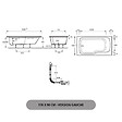 JACOB DELAFON - Pack baignoire bain douche 170 x 90 Malice version gauche + tablier en angle + pare bain + étagère pour pare bain - vignette