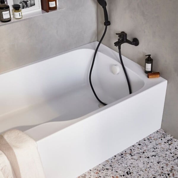 JACOB DELAFON - Baignoire bain douche Malice + pare bain + étagère 170 x 90 v. droite - large