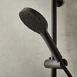 JACOB DELAFON - Pommeau de douche Metro 3 jets noir + flexible + support - vignette