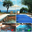 VOUNOT - Bache piscine rectangulaire double couche en Polyethylene 160 gr/m2 avec filet ecoulement 4x8m Bleue - vignette
