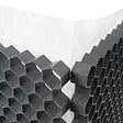RINNO - Palette de 24 Stabilisateurs de graviers doubles (46,08 m²) - 120 X 160 X 4 cm - Blanc - EASYSTAB - vignette