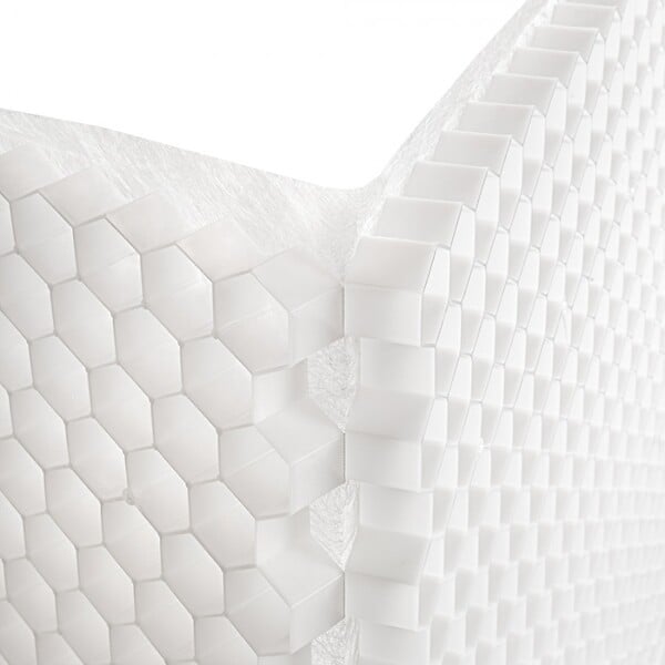 RINNO - Palette de 24 Stabilisateurs de graviers doubles (46,08 m²) - 120 X 160 X 4 cm - Blanc - EASYSTAB - large