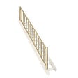 KORDO - Rampe escalier droit balustres rectangles - Sapin - vignette