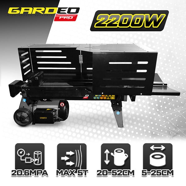 GARDEO PRO - Fendeur de bûches horizontal 2200 W - 5 tonnes. - large