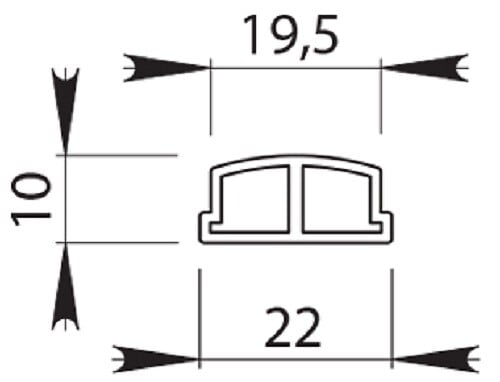 DUVAL - Closoir pour main courante ronde PVC noir - DUVAL - 61-1746-4000 - large