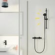 GROHE - Flexible de douche GROHE VitalioFlex Trend 1750 mm noir mat + microfibre - vignette