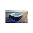 SUN SPA - Spa gonflable 4 places carré - Sunspa - Bandeau LED inclus - Dimensions : 155 x 155 cm - vignette