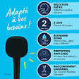 GROHE - Douchette 2 jets Vitalio Comfort 110 noir mat + Flexible 1750 mm - vignette