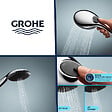 GROHE - Douchette 2 jets Vitalio Start 110 + Flexible1750 mm - vignette