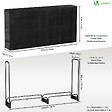 VOUNOT - Serre buche 2m avec housse de protection noir - vignette
