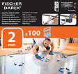 FISCHER DAREX - Croisillons niveleurs 2 mm - Lot de 100 - Pour carrelage - vignette