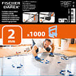 FISCHER DAREX - Croisillons niveleurs - 2 mm - 1000 pièces - vignette