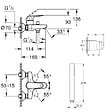 GROHE - Pack mitigeur mécanique Swift + Douchette 1 jet Get Stick + Flexible1750 mm et support - vignette
