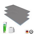 WEDI - Pack 3 panneaux de construction 125 x 60 x 0,6 cm + colle polymere étanchéité 610 + bande d'armature collante - vignette