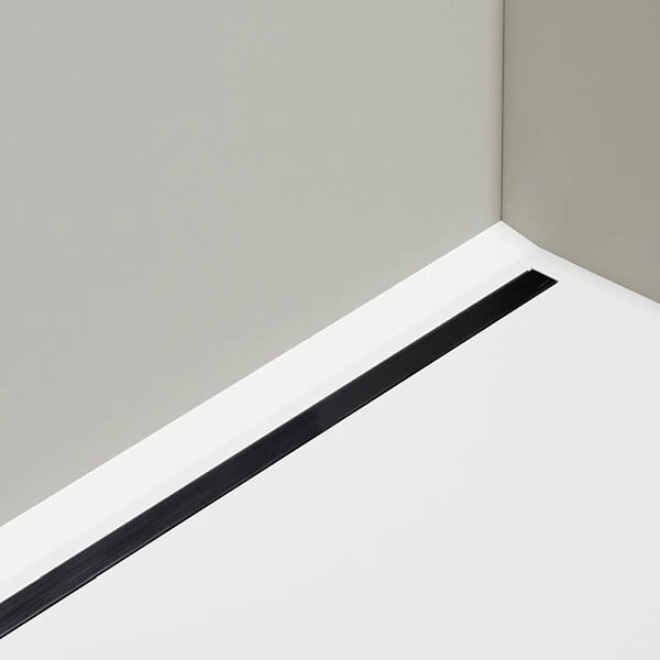 WEDI - Barrette de finition 80 cm Fundo métallique noir - large