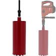 GT MARKET - Couronne diamant Ø 168 mm avec adaptateur pour perceuse et perforateur SDS-max - vignette