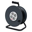 ZENITECH - Enrouleur H05VV-F 4 prises 25m 3G1,5 + coupe-circuit + support - Zenitech - vignette