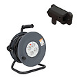 ZENITECH - Enrouleur H05VV-F 4 prises 40m 3G1,5 + coupe-circuit + support - Zenitech - vignette