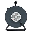ZENITECH - Enrouleur H05VV-F 4 prises 40m 3G1,5 + coupe-circuit + support - Zenitech - vignette