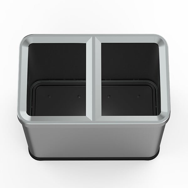 KITCHEN MOVE - Poubelle de tri 2x30L TALLIN inox open top - large