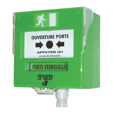 NEUTRONIC - Declencheur manuel Vert 1 contact - NEUTRONIC - 4710V3C - large