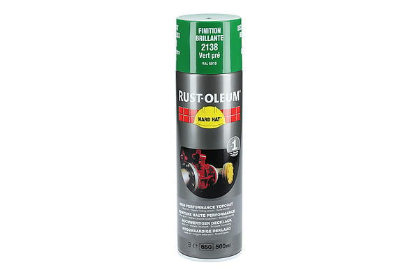 RUST-OLEUM - Couche de finition Hard Hat Ral-couleurs vert herbe RAL 6010 500ml - RUST-OLEUM - 2138 - large