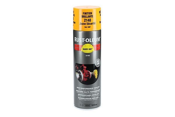 RUST-OLEUM - Couche de finition Hard Hat Ral-couleurs jaune narcisse RAL 1007 500ml - RUST-OLEUM - 2148 - large