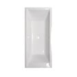 BALNEO - Baignoire brise rectangulaire BRISE - Blanc - L.180xl.80cm - vignette